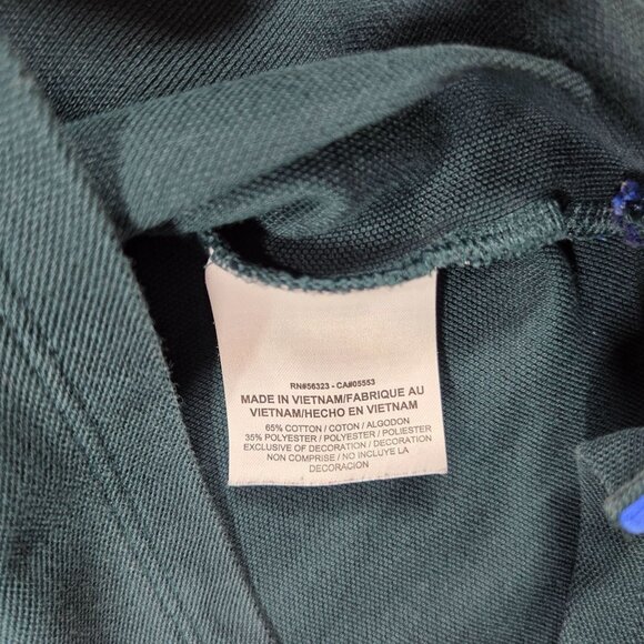 Nike Roger Federer Polo Boys Medium Green Essential Tennis Shirt Preppy - Picture 4 of 8